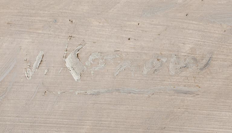 JÜRGEN VON KONOW, olja på pannå, signerad.