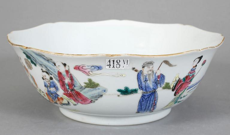 SKÅL, porslin, Kina, omkring 1900 med Daoguangs sigill.