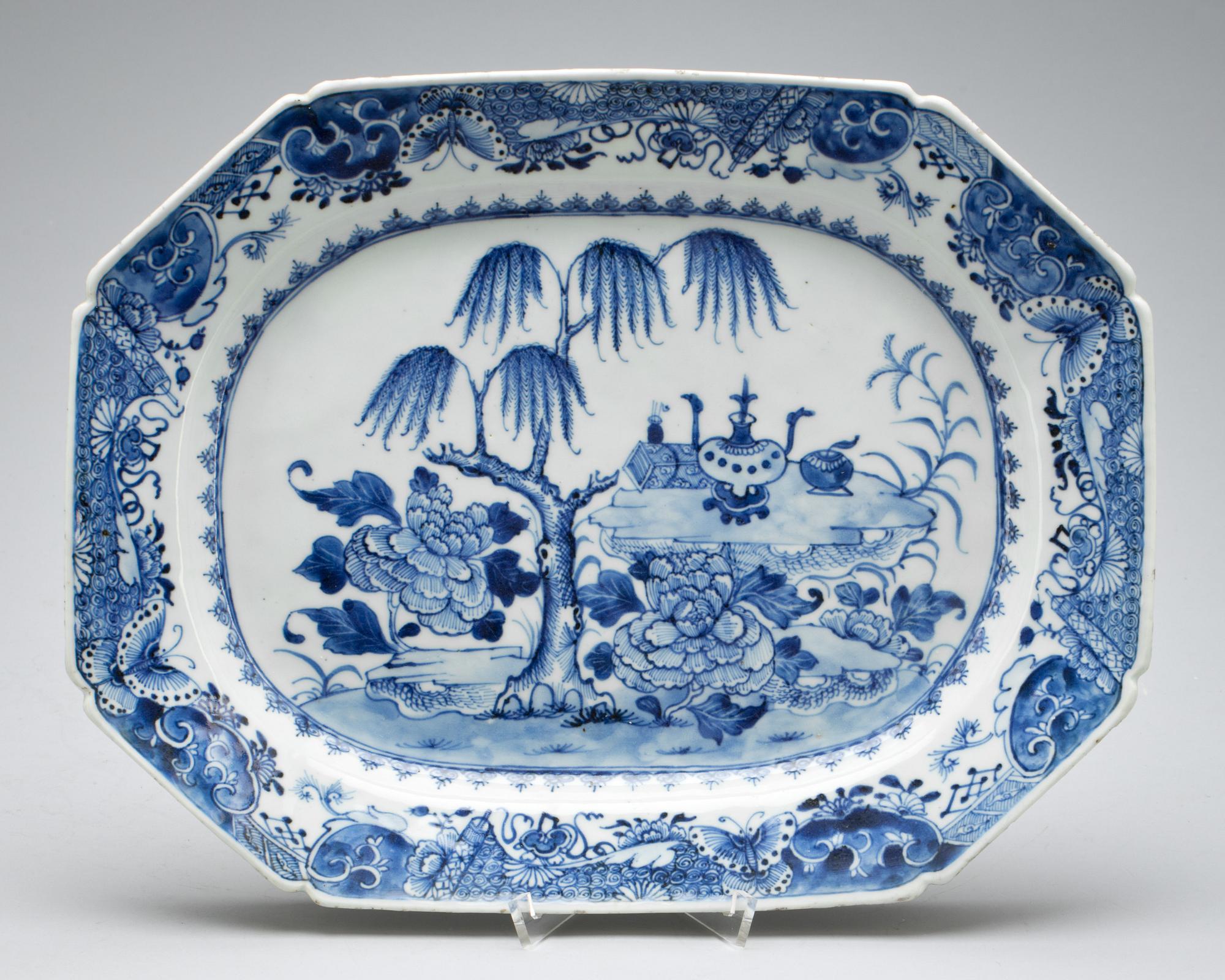 STEKFAT, kompaniporslin. Kina, Qianlong (1736-95).