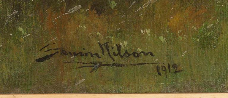 SEVERIN NILSON, olja på duk, signerad och daterad- 1912.