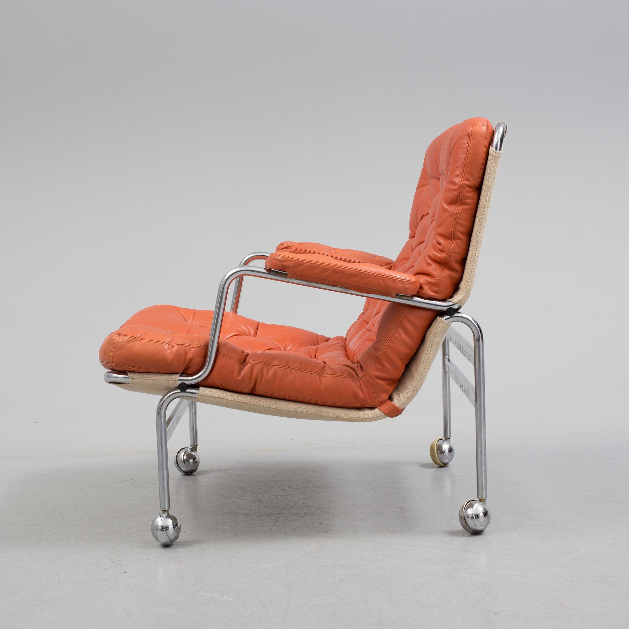 A 'Karin' easy chair by Bruno Mathsson for Dux.