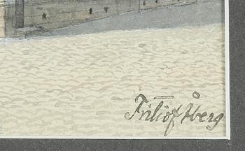 OKÄND KONSTNÄR, akvareller ett par. Signerade Fritiof Åberg. 1900-talets början.