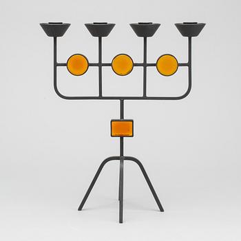 Iron candelabra by Gunnar Ander, Ystad metall.