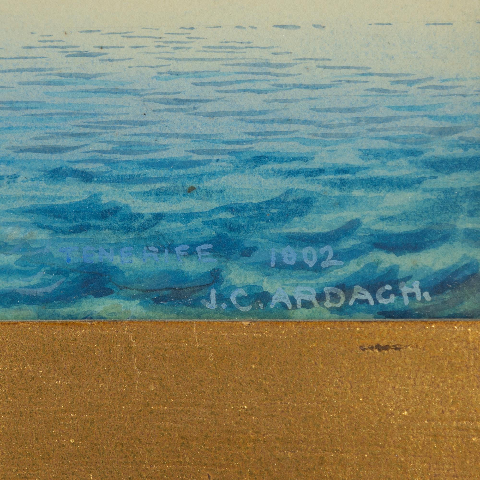 John Charles Ardagh, Ship before a mist-covered mountain.