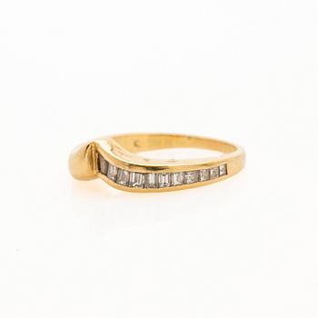 Ring, 14K gold with diamonds, Willy Wiemann.