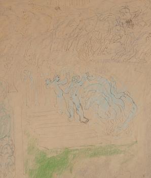 Carl Fredrik Hill, "Tempel, hästar och ryttare II".