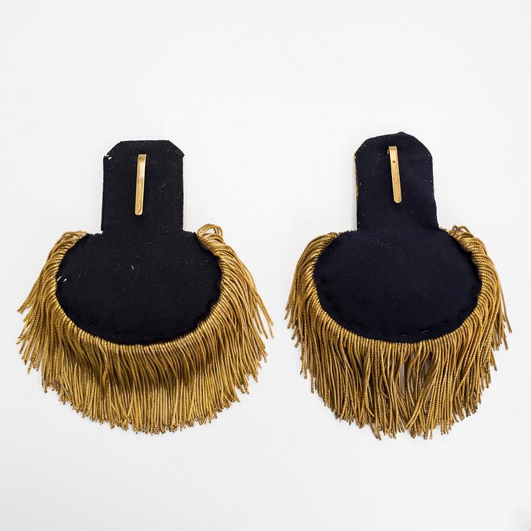 Finnish Navy's officer's epaulettes, ca 1920.