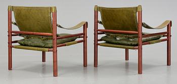 FÅTÖLJER, ett par. "Sirocco", Arne Norell, modellen formgiven 1964.