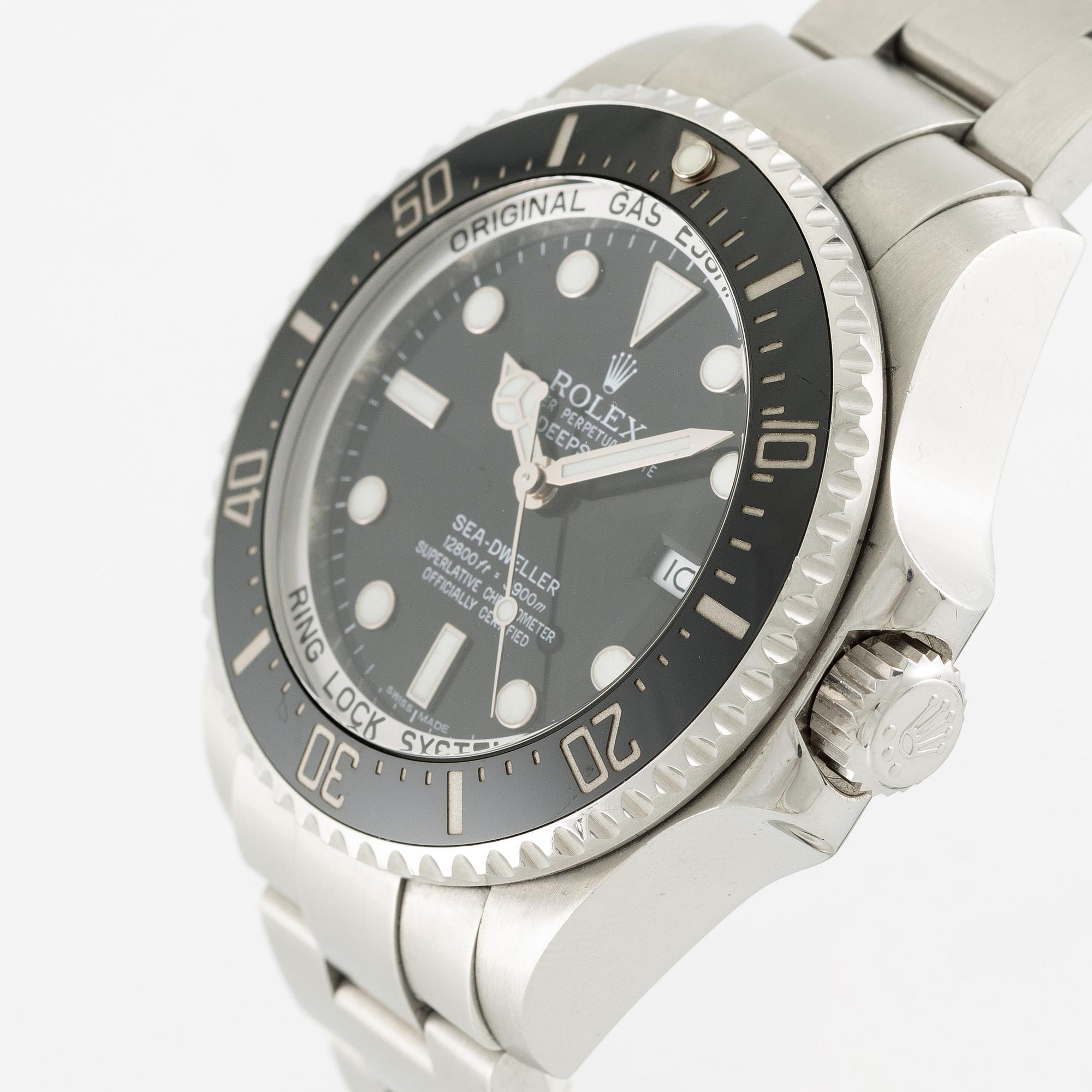 Rolex, Deepsea, Sea-Dweller, wristwatch, 44 mm.