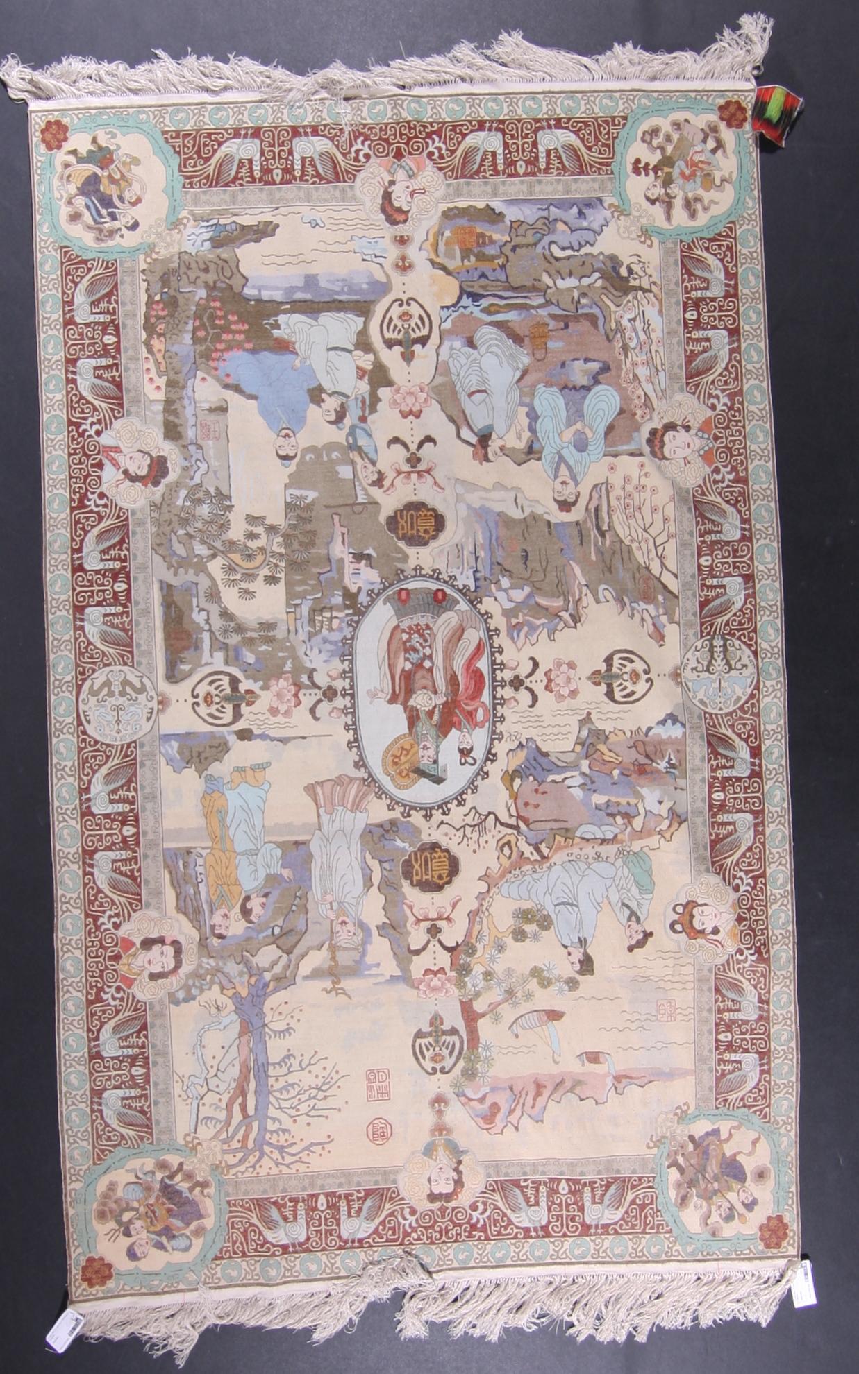 MATTA, silke, Kina, 1900-talets slut. 152x248.