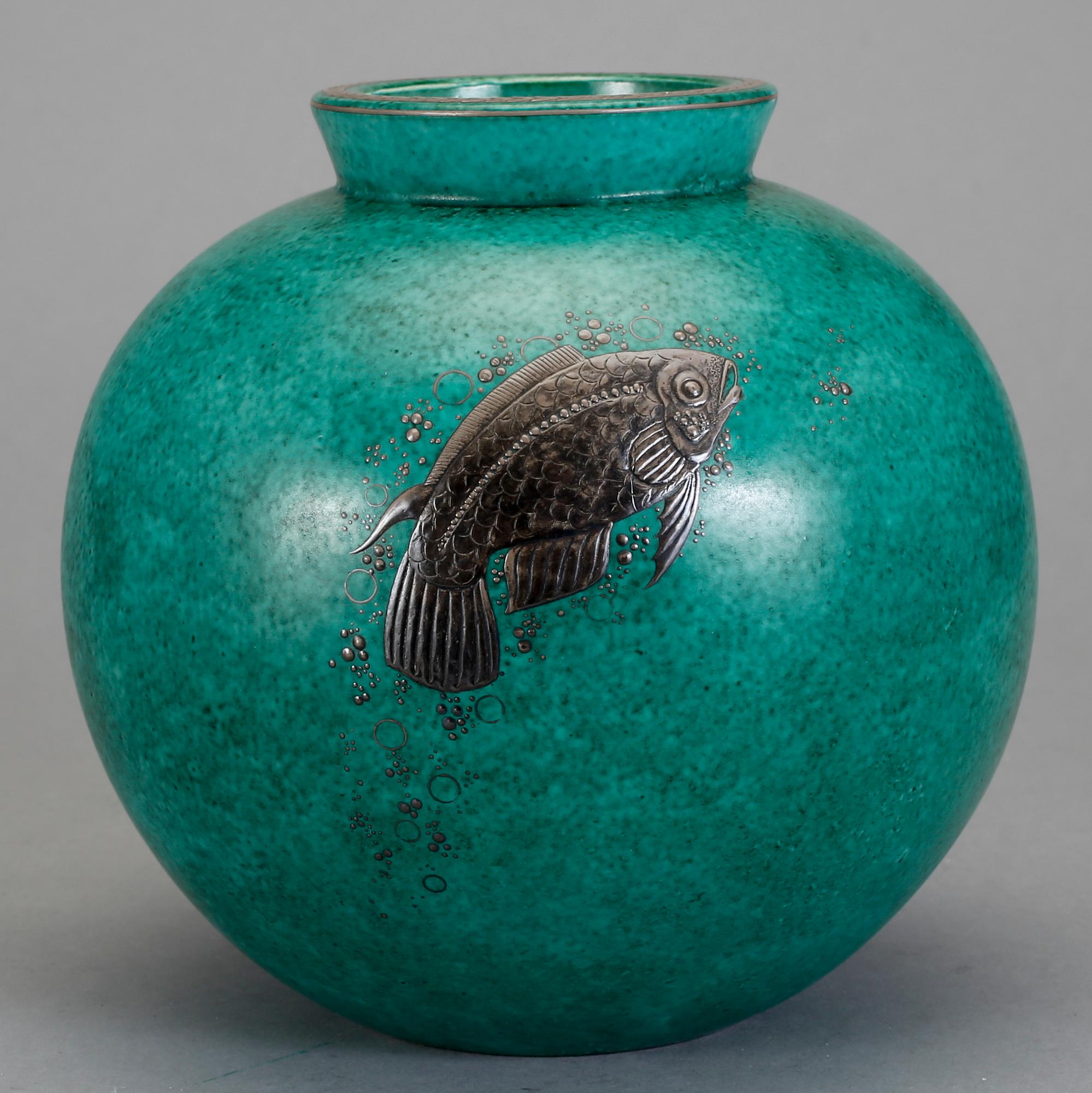 VAS, stengods, "Argenta", Wilhelm Kåge, Gustavsberg, 1941.