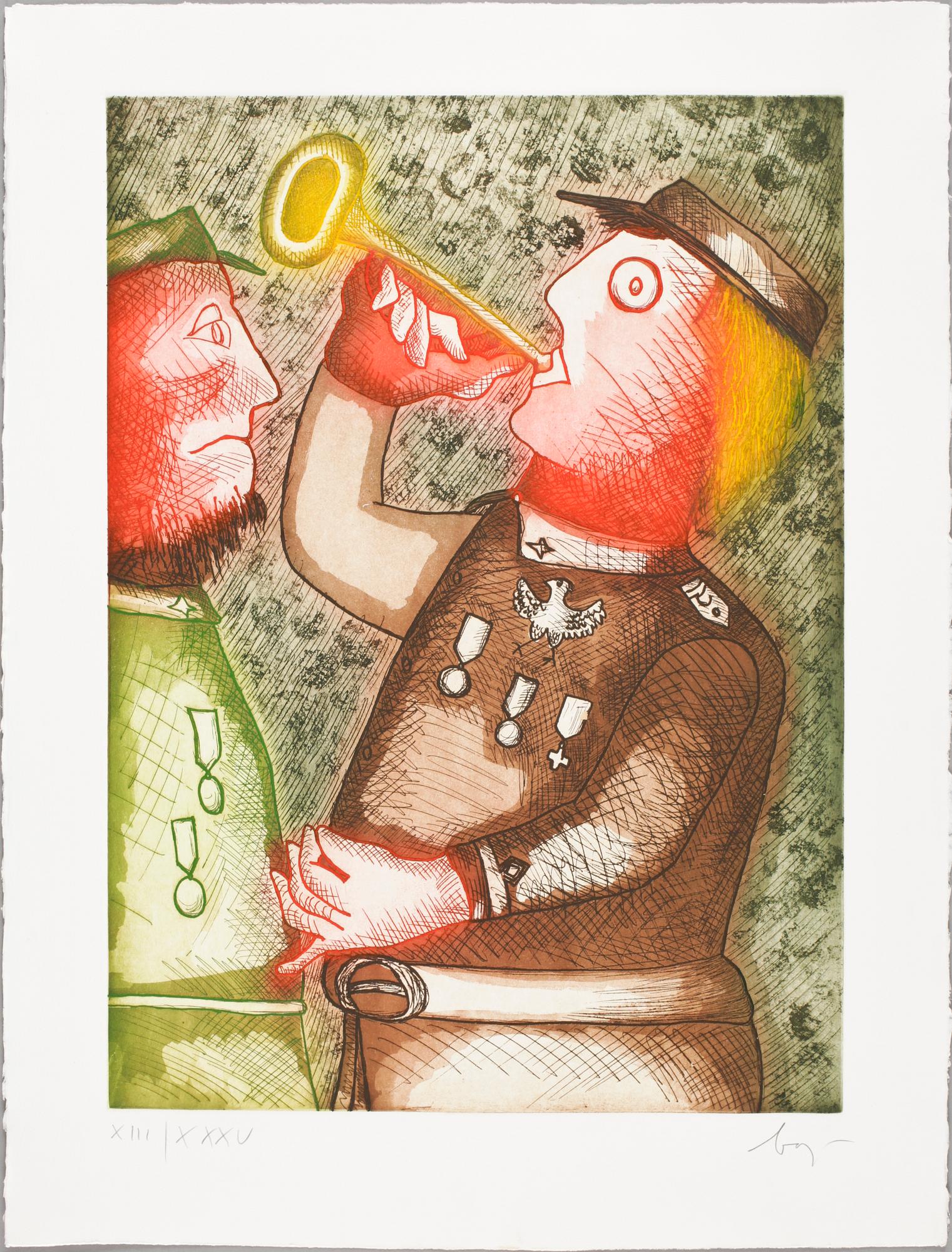 PORTFÖLJ MED GRAFISKA BLAD, 9+1 st, samtl sign o numr HC XIII/XXXV o XXVI/XL, i portfölj, 1981.