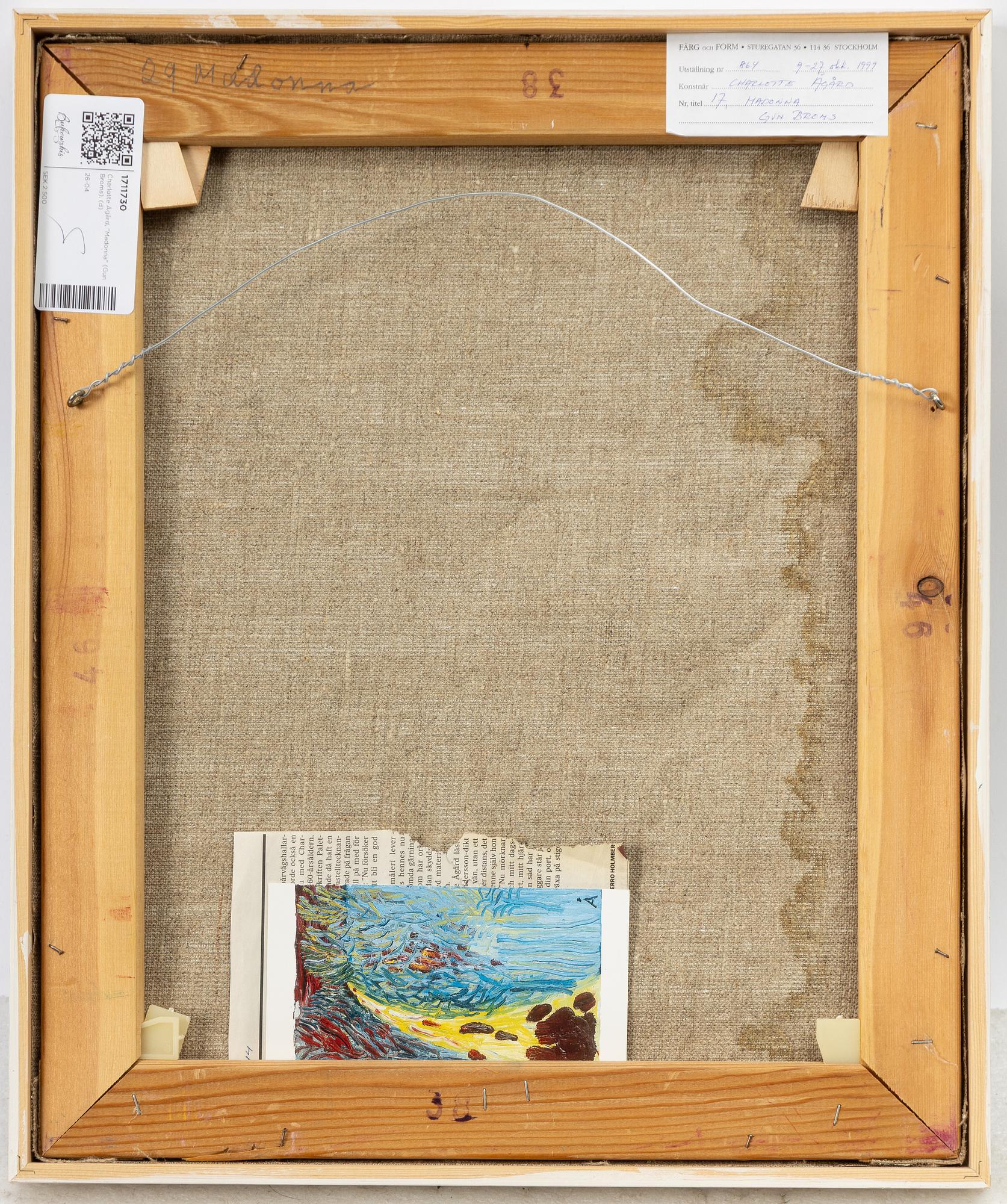 Charlotte Ågård, "Madonna" (Gun Broms).