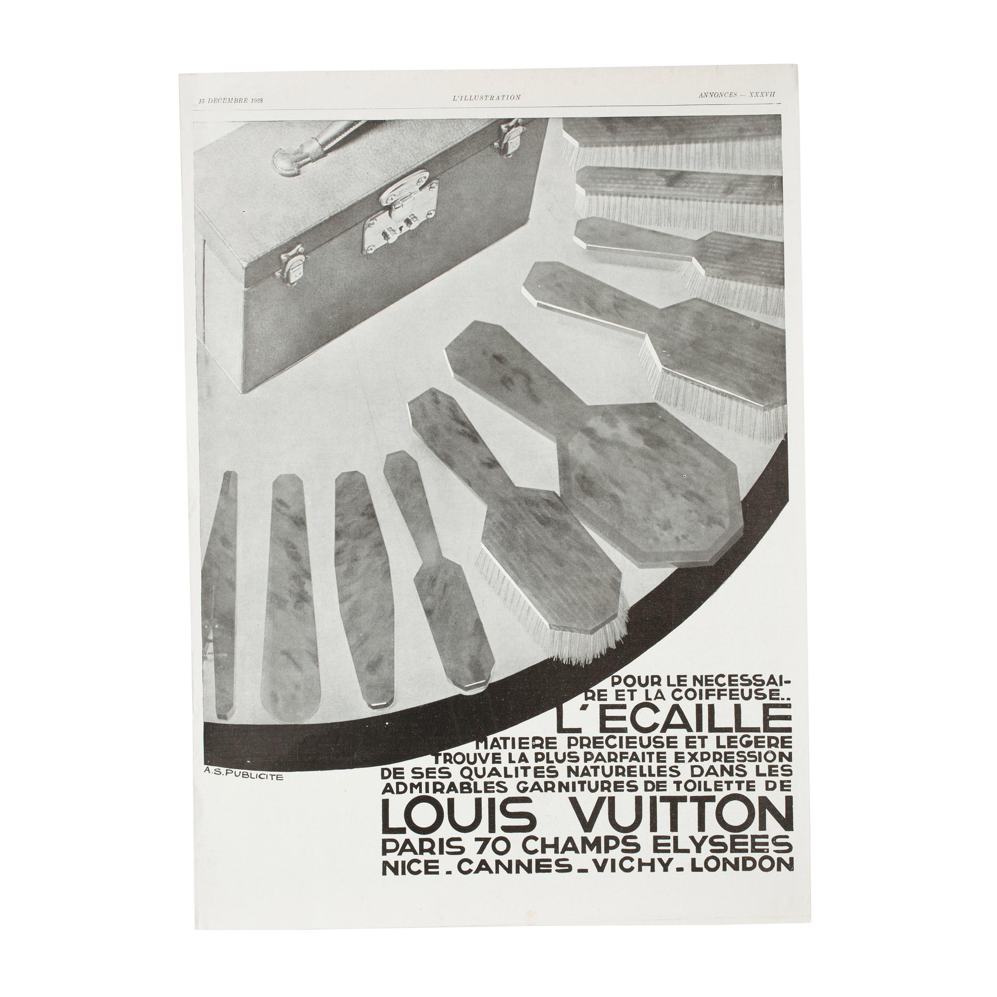LOUIS VUITTON and HERMÈS, three fashion posters in black and white.