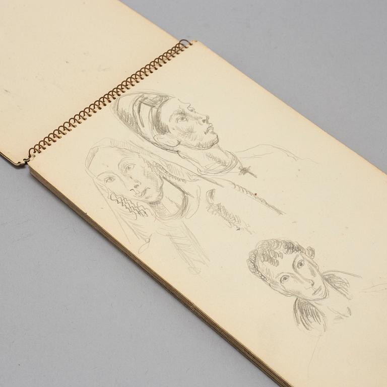 JOHANNES RIAN, sketch book, dated Paris, May 1929.