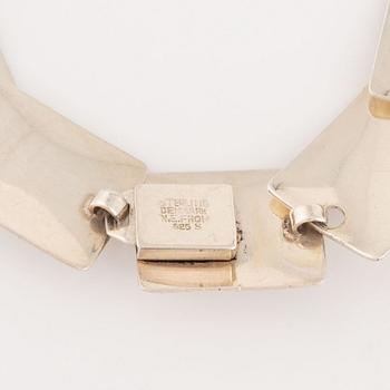 Niels Erik From, sterling silver bracelet, Denmark.
