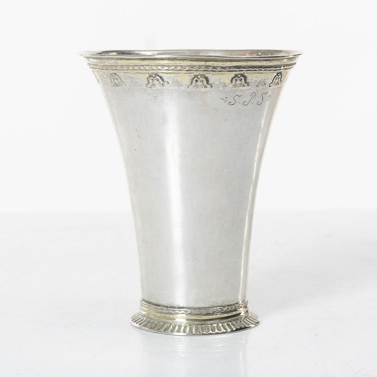 Henrik Norin, a silver beaker, Norrköping, 1775.