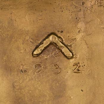 WÄINÖ AALTONEN, a gilt plaster relief, signad and dated 1932.