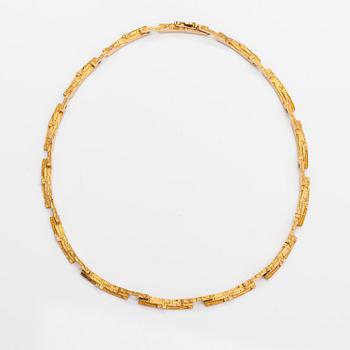 Björn Weckström, Halsband "Tundra", 14K guld. Lapponia 1976.