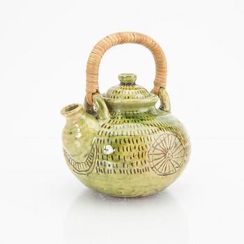 Signe Persson-Melin, a signed and dated -50 glazed stoneware tea pot.