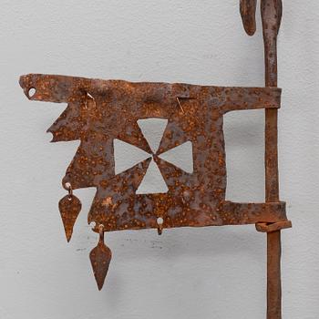 VINDFLÖJEL, smidesjärn, märkt PIS 1726.