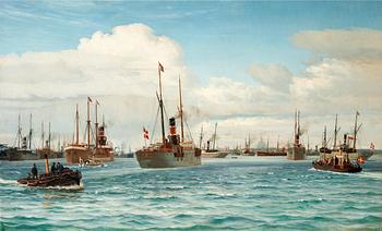198. Vilhelm Arnesen, The harbour mouth in Copenhagen.