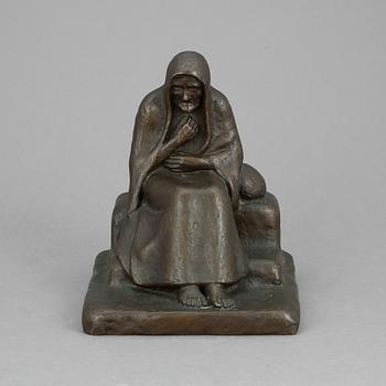 JOHANNES COLLIN, skulptur, brons, sign o dat 1912.