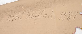 Arne Tengblad, tapet, tuftad i relief, Kasthall, 1987, 200 x 152 cm.