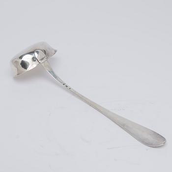 Soup ladle, silver, Malmstedt, Gothenburg, 1794.