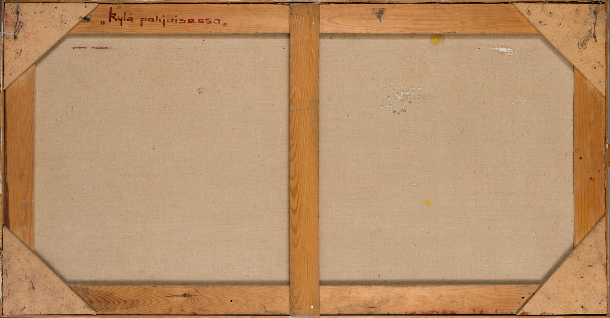 KOSTI AHONEN, oil on canvas, not signed.