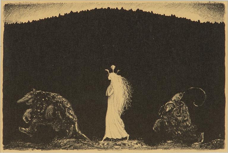 John Bauer, "Trollens Styfdotter".