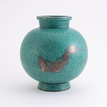 Wilhelm Kåge, a stoneware 'Argenta' vase, Gustavsberg.