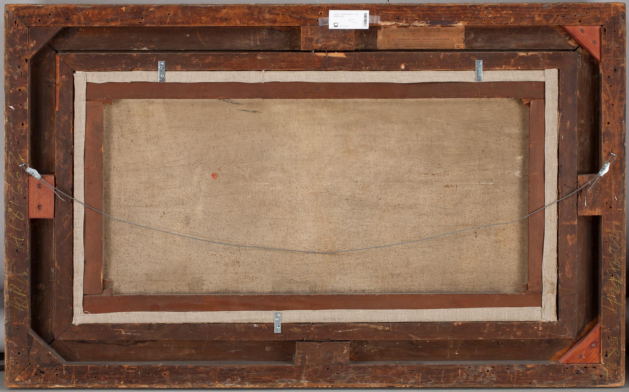 JOHN RUSSELL, olja på duk, sign.