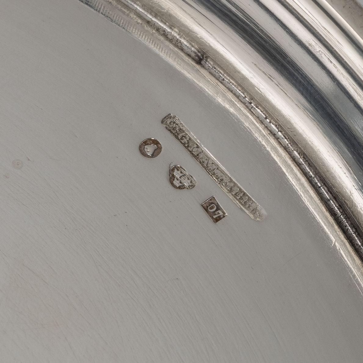 A Swedish silver bowl, marks of CG Hallberg, Stockholm 1906.