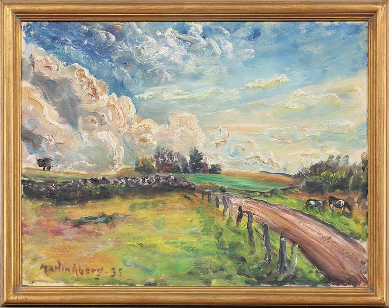 MARTIN ÅBERG, olja på duk, signerad och daterad -35.