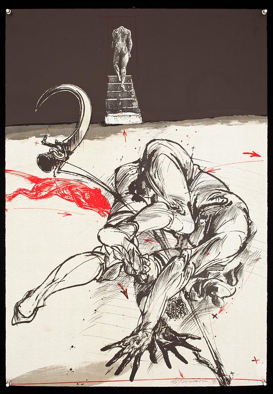 VLADIMIR VELICKOVIC, färglitografi, sign, dat 1993 o numr 5/150.