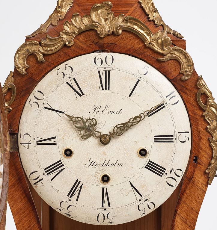 A Swedish Rococo bracket clock by Petter Ernst (1753-84).