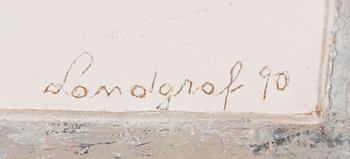 PAVEL LANDGRAF, signeerattu ja päivätty -90.