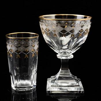 GLASSERVIS,  55 delar, "Odelberg Junior", Kosta.
