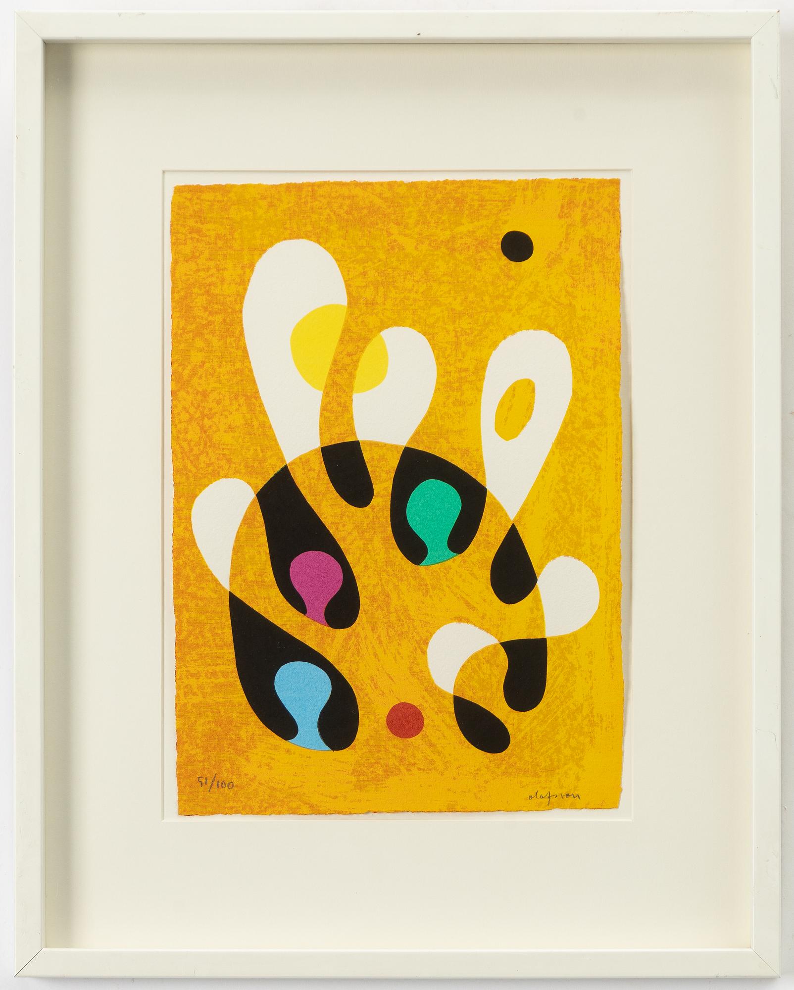 Pierre Olofsson, five colour lithographs.