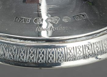 LJUSSTAKAR, ett par, silver, Ainar Axelsson, GAB, Stockholm, 1966.