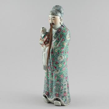 FIGURIN, porslin, Kina, omkring 1900-talets mitt.