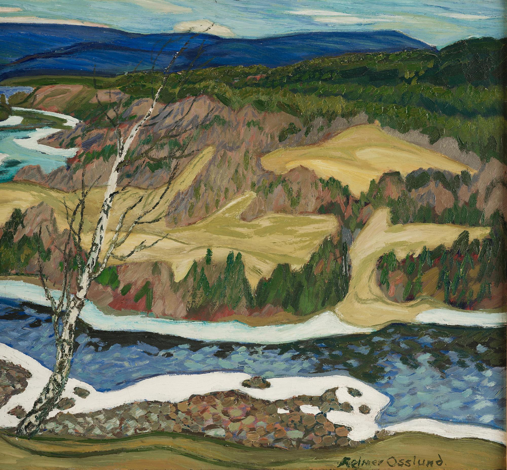 Helmer Osslund, "Islossning Ångermanälven".