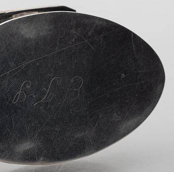 Two Swedish Silver Boxes, first half of the 19th Century.