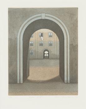 Elina Luukanen, etching and aquatint, signed and dated -96, numbered 12/60.