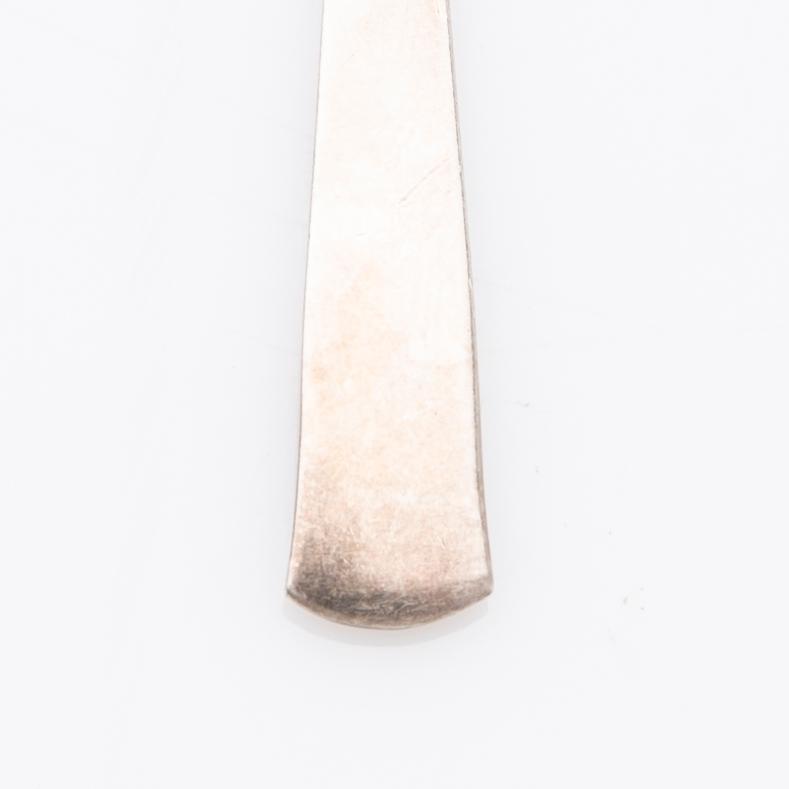 Jacob Ängman, Skedar, silver, 12 st, Rosenholm, GAB, Stockholm, 1960-1963.