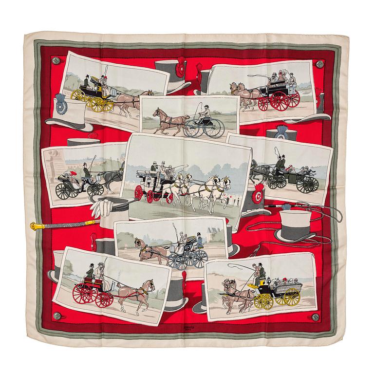 Hermès, “Attelages”, scarf.