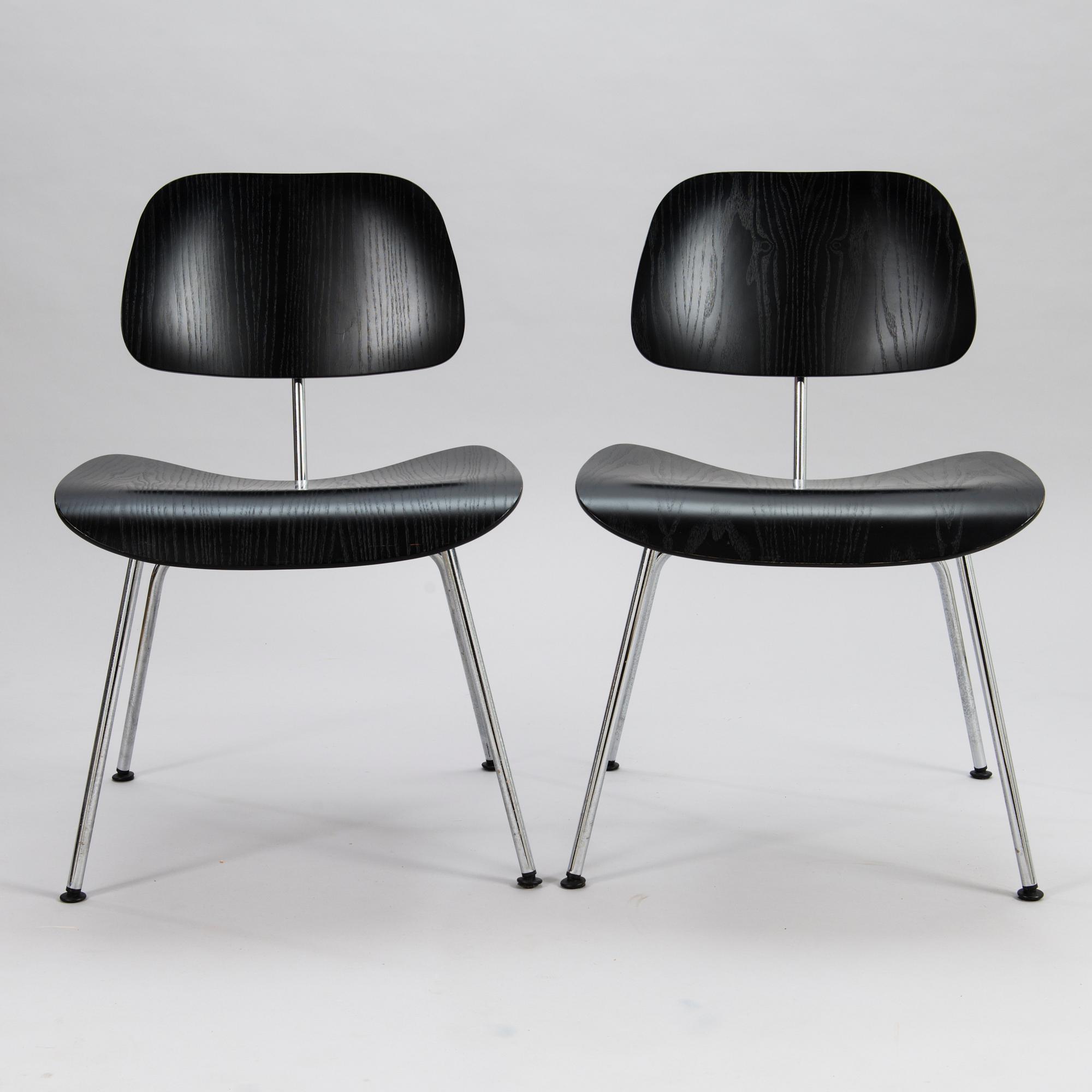 CHARLES & RAY EAMES, tuolipari, "DCM", Plywood Group, Vitra, 2005.