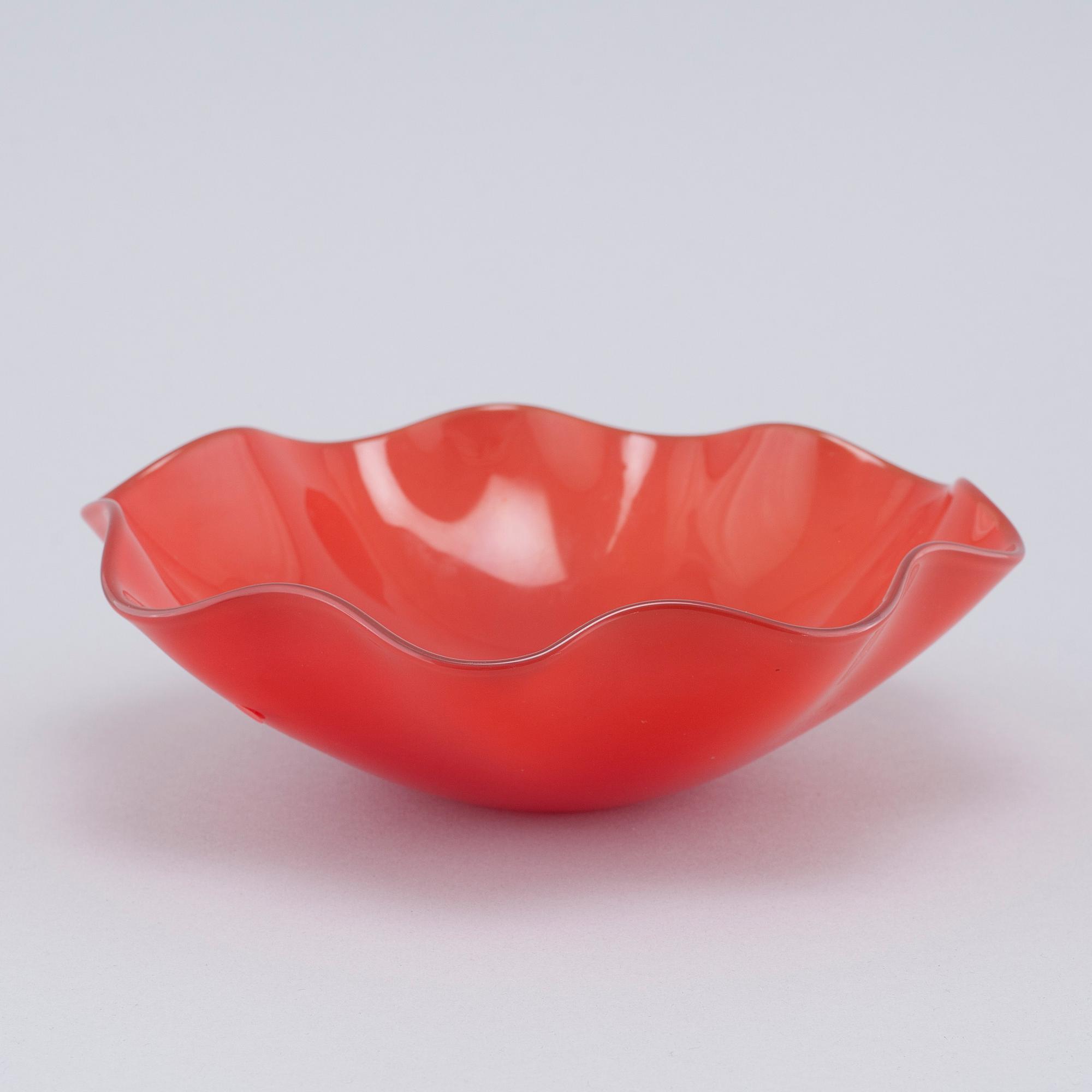 SVEN PALMQVIST, skål, glas, "Kantara", Orrefors, 1940/60-tal.