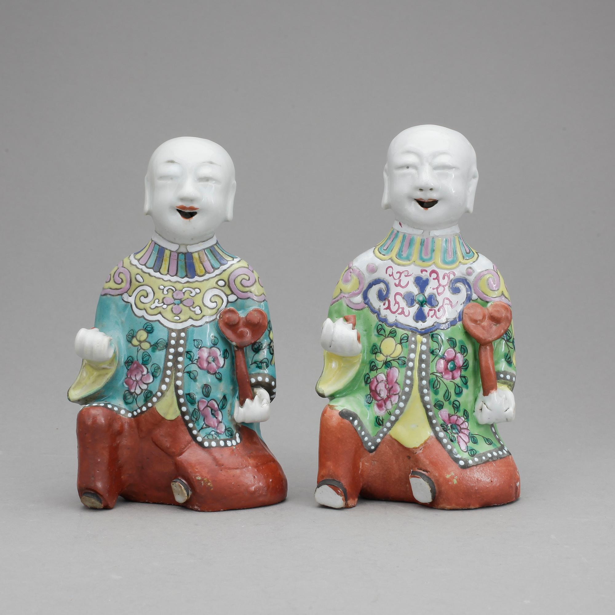 FIGURINER, ett par, Kina, 1800-tal.